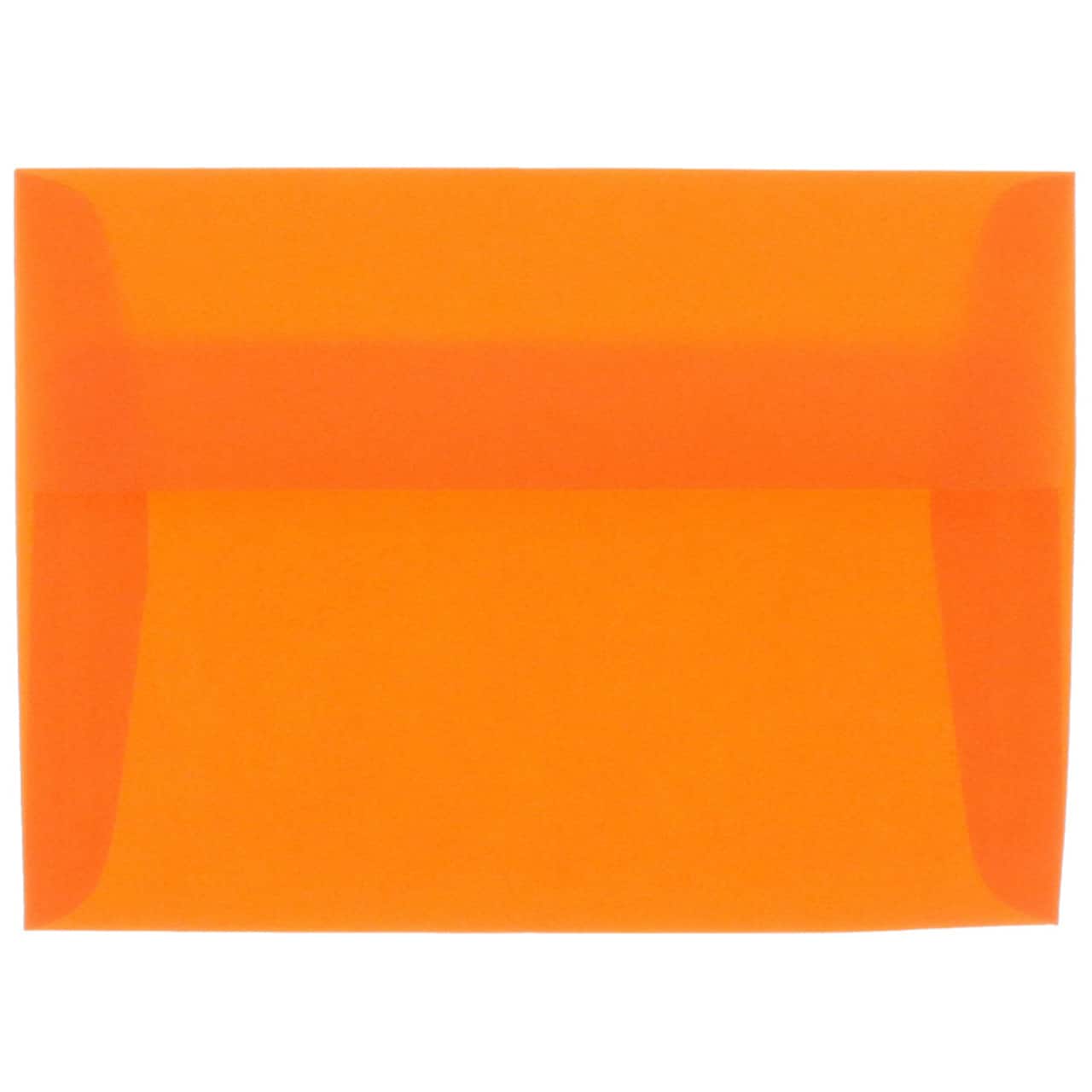JAM Paper 4.75" x 6.5" Translucent Envelopes, 50ct.